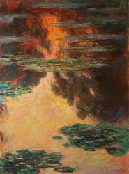 Vannliljer, detalj, 1907 (se også 196299)